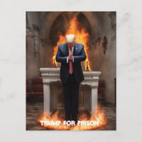 Trump für das Gefängnis Trump Prays in einer Kirch