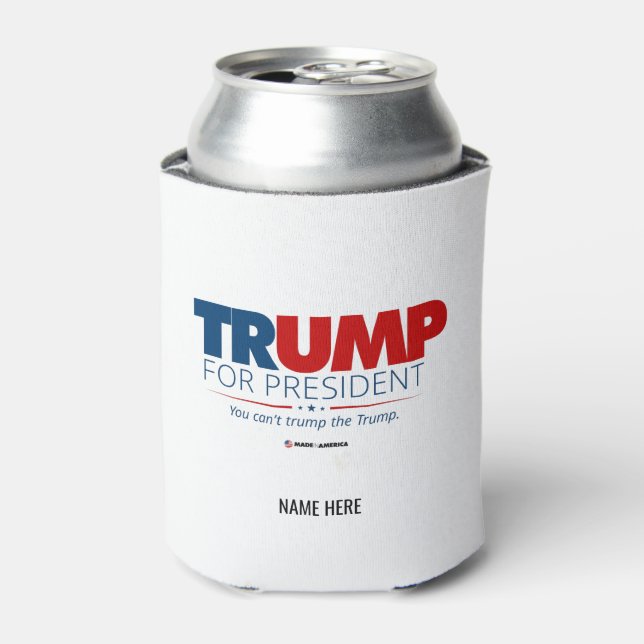 Trump für das Party "Ihr Name für 2024" Dosenkühler (Kanne Vorderseite)