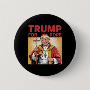 Trump für die katholische Vatikanrepubliken unter Button
