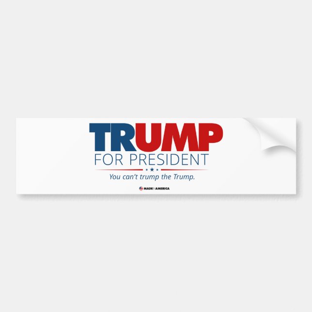 TRUMP für die Präsidentschaftswahl 2024 Autoaufkleber (Vorne)