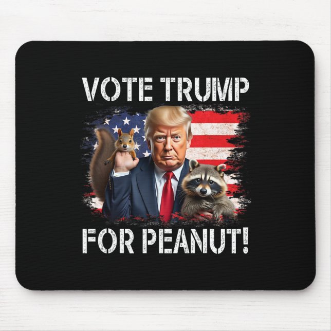 Trump für Erdnuss das Eichhörnchen 2 Mousepad (Vorne)