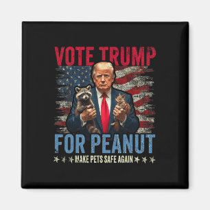 Trump für Erdnuss das Eichhörnchen sorgen für Sich Magnet