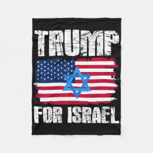 Trump Für Israel Republikaner Jüdisch Juden Donald Fleecedecke