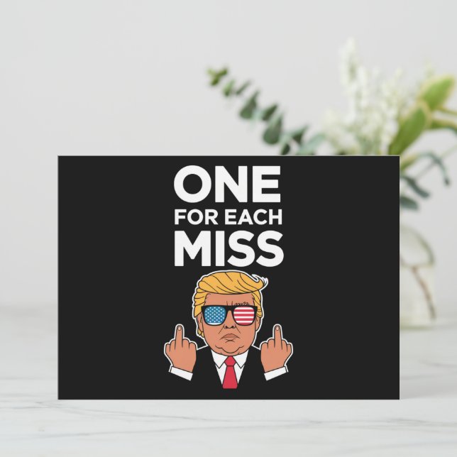 Trump für jede Frau Einladung (Stehend Vorderseite)