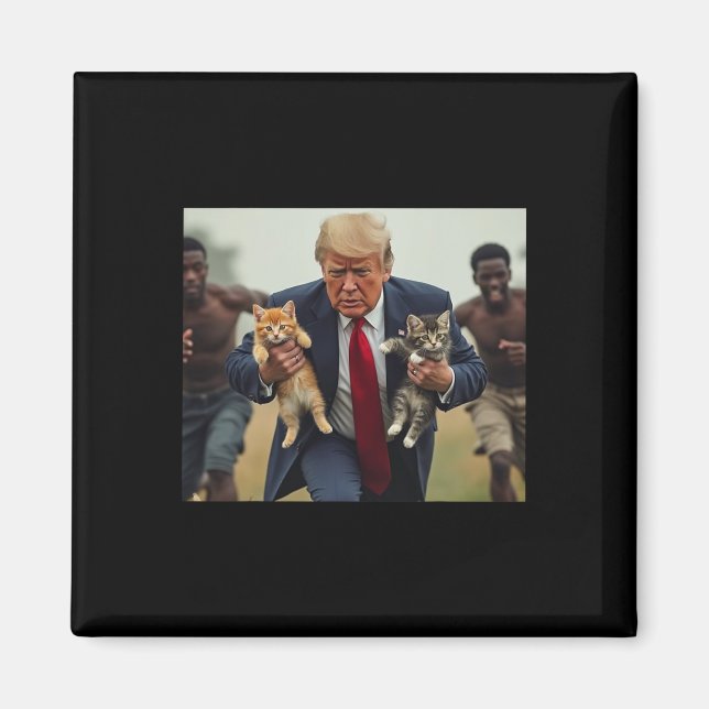 Trump Für Katzen  Magnet (Vorne)