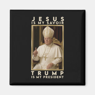 Trump Für Papst T-Shirt Präsident Trump Tees 2025 Magnet