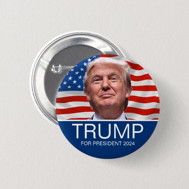 Trump für Präsident 2024 Button (Vorne & Hinten)