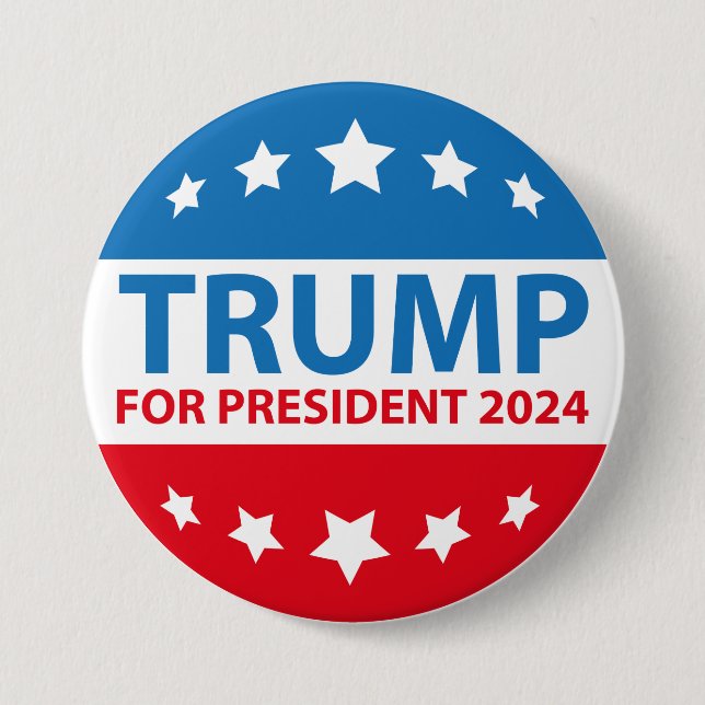 Trump für Präsident 2024 Button (Vorderseite)