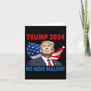 Trump für Präsident 2024 kein Bull mehr Karte