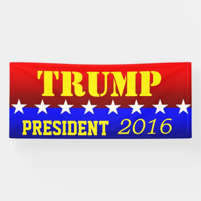 TRUMP FÜR PRÄSIDENT BANNER (Horizontal)