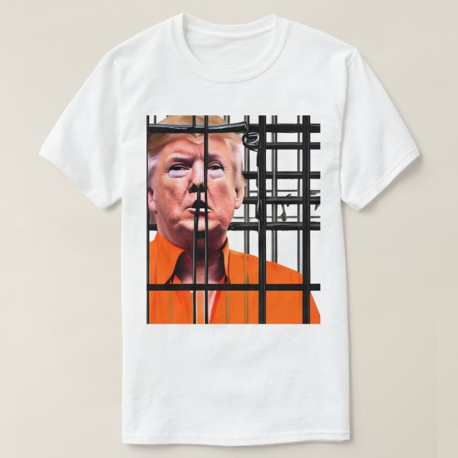 Trump für T - Shirt im Gefängnis (Design vorne)