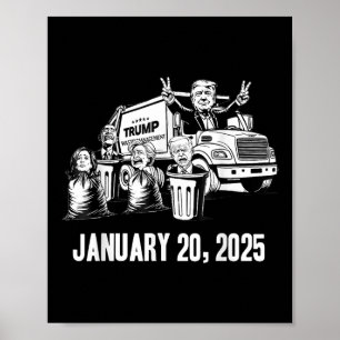 Trump Garbage Truck Abfallmanagement Einweihung Poster