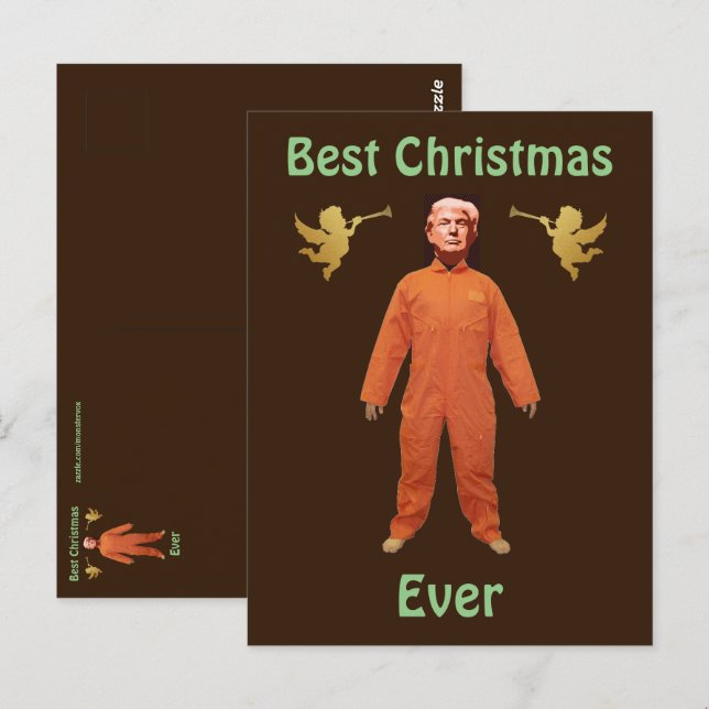 Trump Gefangener Postcard Postkarte (Vorne/Hinten)