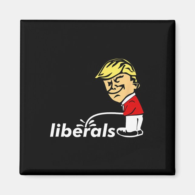 Trump gegen den Liberalen Donald Trump knüppelt vo Magnet (Vorne)