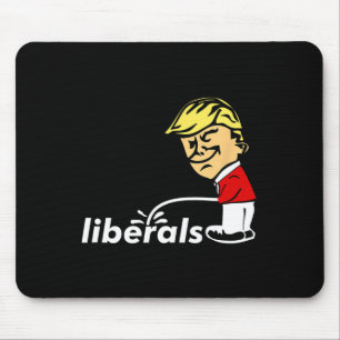 Trump gegen den Liberalen Donald Trump knüppelt vo Mousepad