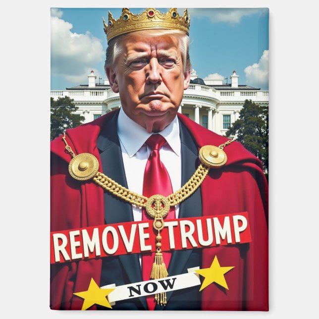 Trump-Gegner entfernen Magnet (Vorderseite)
