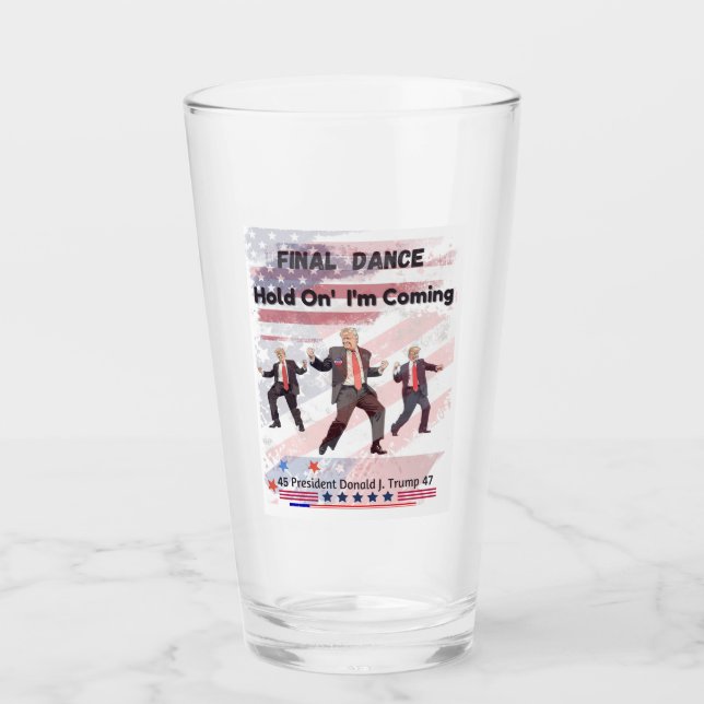 Trump Getränkeglas Glas (Vorderseite)