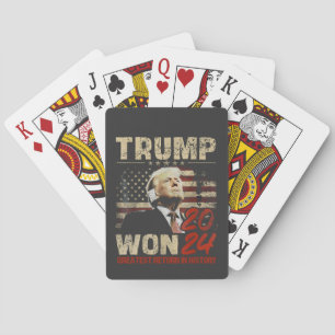 Trump gewann 2024 Beste Rendite in der Geschichte Spielkarten
