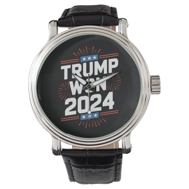 Trump gewann 2024 den 47. Platz im Weißen Haus Armbanduhr (Vorderseite)