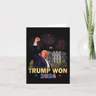 Trump gewann 2024 den 47. Platz im Weißen Haus im  Karte