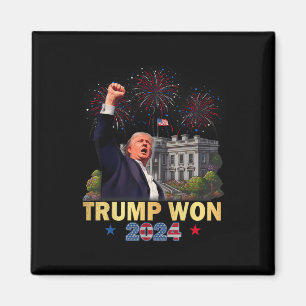 Trump gewann 2024 den 47. Platz im Weißen Haus im  Magnet