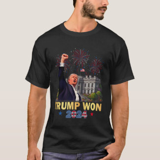 Trump gewann 2024 den 47. Platz im Weißen Haus im T-Shirt