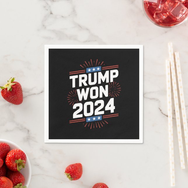 Trump gewann 2024 den 47. Platz im Weißen Haus Serviette (Beispiel)