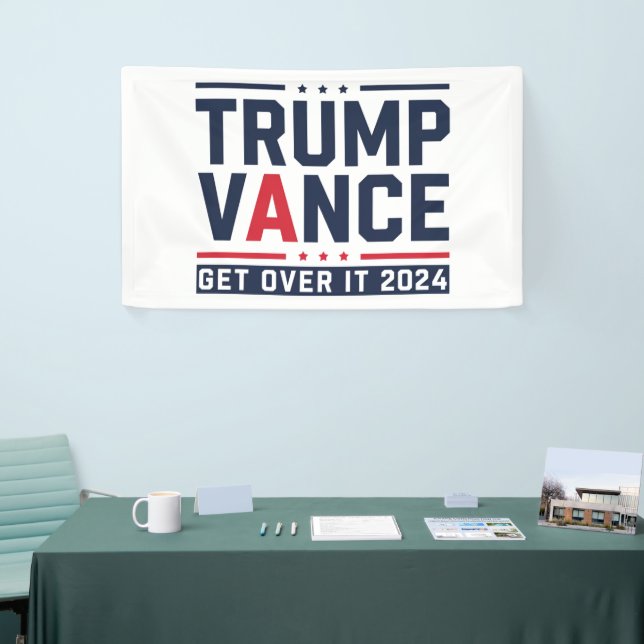 Trump gewann 2024 den Präsidenten Trump Vance Banner (Messeveranstaltung)