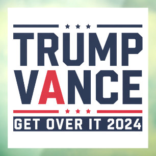 Trump gewann 2024 den Präsidenten Trump Vance Fensteraufkleber