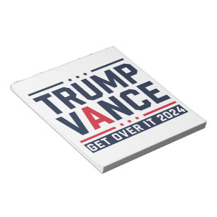 Trump gewann 2024 den Präsidenten Trump Vance Notizblock