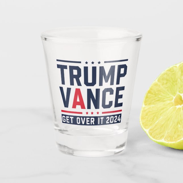 Trump gewann 2024 den Präsidenten Trump Vance Schnapsglas (Vorderseite)