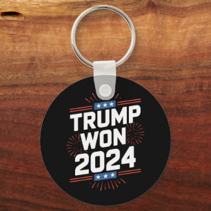 Trump gewann 2024 Präsident 47. des Weißen Hauses Schlüsselanhänger
