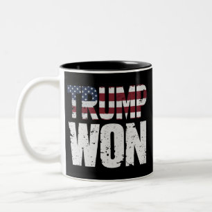 Trump gewann den 47. US-Präsidenten bei der Wahl 2 Zweifarbige Tasse