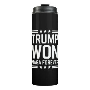 Trump gewann die 47. US-Präsidenten-Maga-Wahl 2024 Thermosbecher