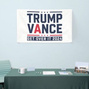Trump gewann die Präsidentschaftswahl 2024 Präside Banner