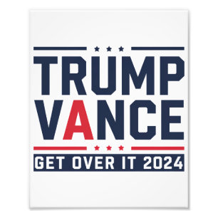Trump gewann die Wahl 2024 Präsident Trump Vance Fotodruck