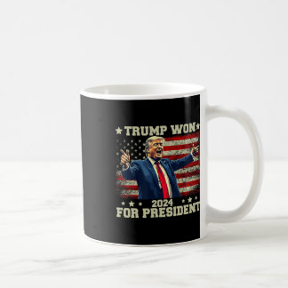 Trump gewann erneut die Wahl 2025 Präsident 47 Th Kaffeetasse