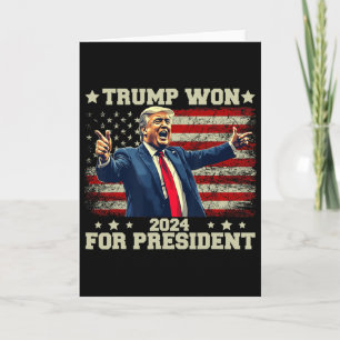 Trump gewann erneut die Wahl 2025 Präsident 47 Th Karte