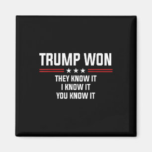 Trump gewann sie wissen, ich weiß, es Sie wissen e Magnet