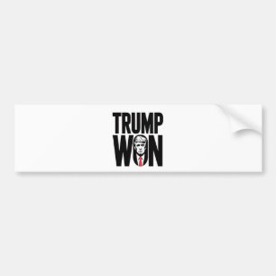 Trump gewann Trump Vance-Präsidentenrede Autoaufkleber