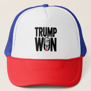 Trump gewann Trump Vance Wahl Präsident Rede Truckerkappe