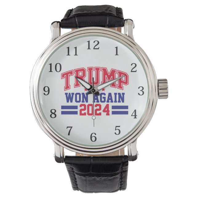 Trump gewann wieder 2024 armbanduhr (Vorderseite)