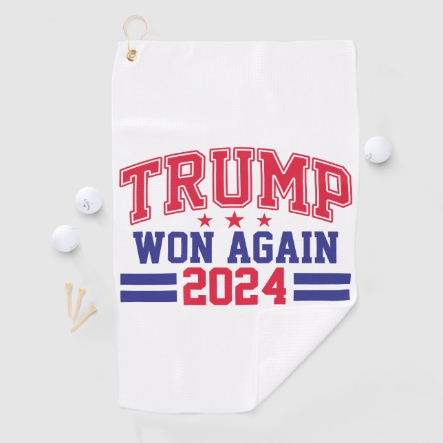 Trump gewann wieder 2024 golfhandtuch (Insitu)