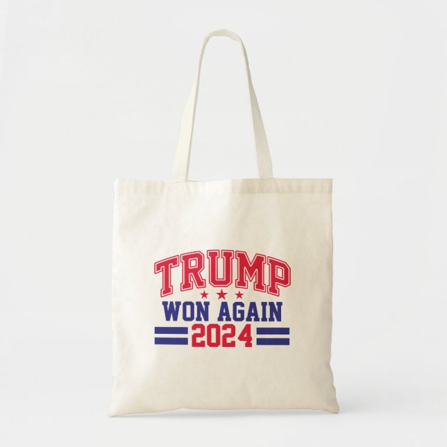 Trump gewann wieder 2024 tragetasche (Vorne)