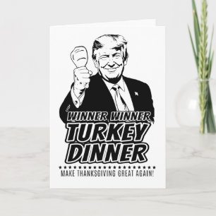 Trump Gewinner Lustiger Gewinner Truthahn Abendess Karte