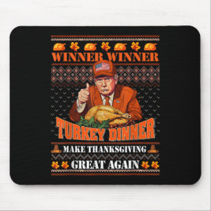 Trump Gewinner Lustiger Gewinner Truthahn Abendess Mousepad