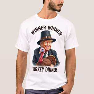 Trump Gewinner Türkei Abendessen Funny Thanksgivi T-Shirt