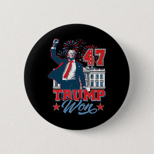 Trump gewinnt 2024 an 47. Stelle im Weißen Haus Button