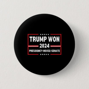 Trump gewinnt 2024 Präsidentschaft Senatskammer Me Button