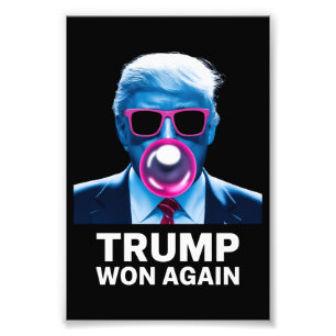 Trump gewinnt 2024 Wahlentscheidung Präsident 47. Fotodruck